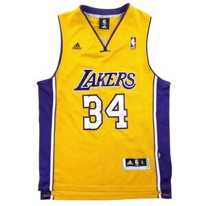 Los Angeles Lakers Basketball Jersey Shaquille O'Neal 34 NBA Adidas Small +2